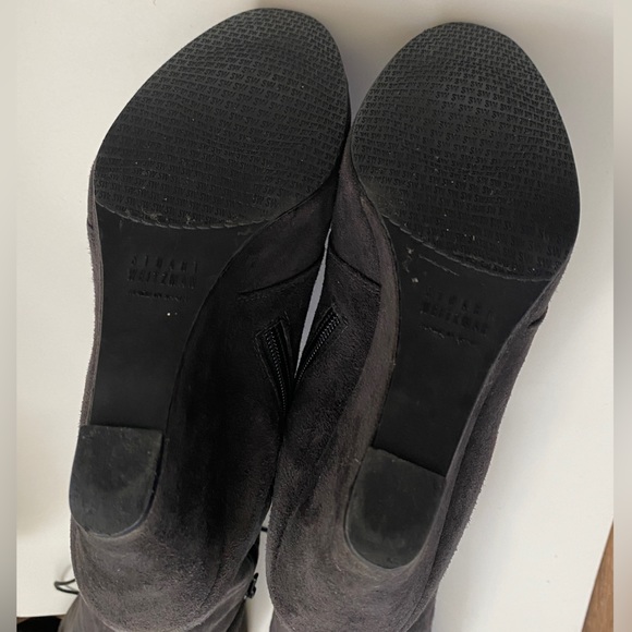 Like New! Stuart Weitzman Suede Knee High Lace Up Wedge Boots, Size 9 - Picture 14 of 16